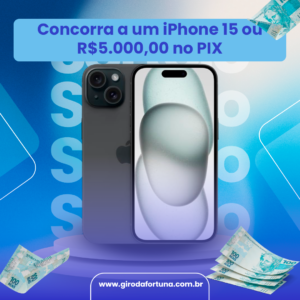 O tão sonhado iPhone 15 ou R$5.000,00 no PIX